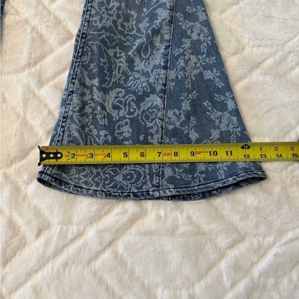 We The Free Floral Flare/Bell Jeans Size 29 - Picture 6 of 10